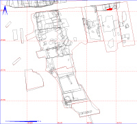 Shows location of spit 12AB458 in relation to the rest of Site 12