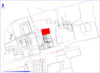 Shows location of spit 2CA240 in relation to the rest of Site 2