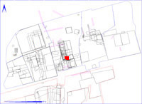 Shows location of spit 2CA293 in relation to the rest of Site 2