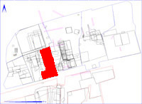 Shows location of spit 2DB7 in relation to the rest of Site 2