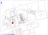 Shows location of spit 2DB91 in relation to the rest of Site 2