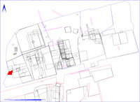 Shows location of spit 2DC98 in relation to the rest of Site 2