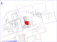 Shows location of spit 2CA97 in relation to the rest of Site 2