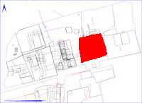 Shows location of spit 2CB250 in relation to the rest of Site 2