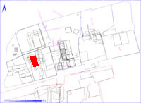 Shows location of spit 2DB145 in relation to the rest of Site 2