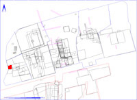 Shows location of spit 2DC45 in relation to the rest of Site 2