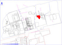 Shows location of buried soil 2CB1503 in relation to the rest of Site 2