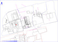 Shows location of spit 2DB143 in relation to the rest of Site 2