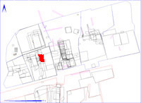 Shows location of spit 2DB152 in relation to the rest of Site 2