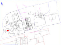 Shows location of spit 2DC181 in relation to the rest of Site 2