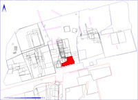 Shows location of spit 2CA74 in relation to the rest of Site 2