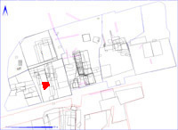 Shows location of spit 2DB23 in relation to the rest of Site 2