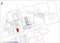 Shows location of spit 2DB79 in relation to the rest of Site 2