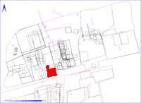 Shows location of spit 2DB92 in relation to the rest of Site 2